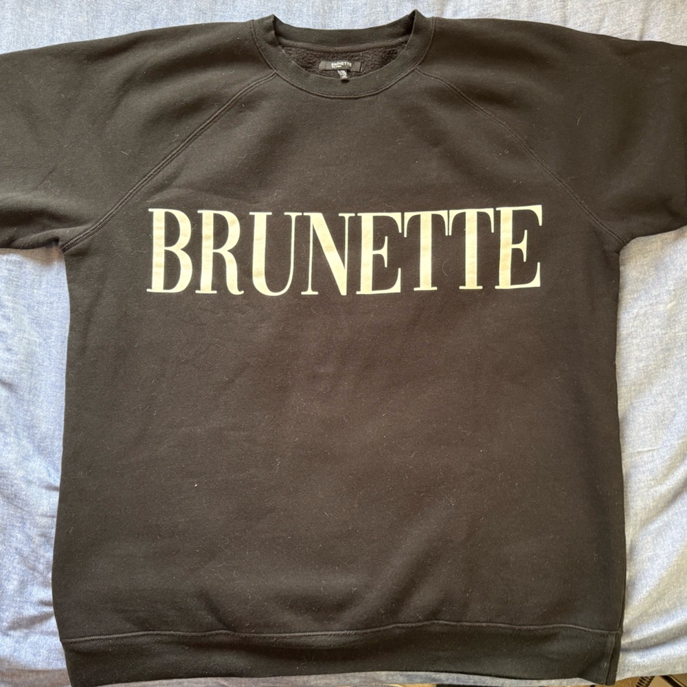 Brunette The Label- Women's Black oversized sweater. Size XL.